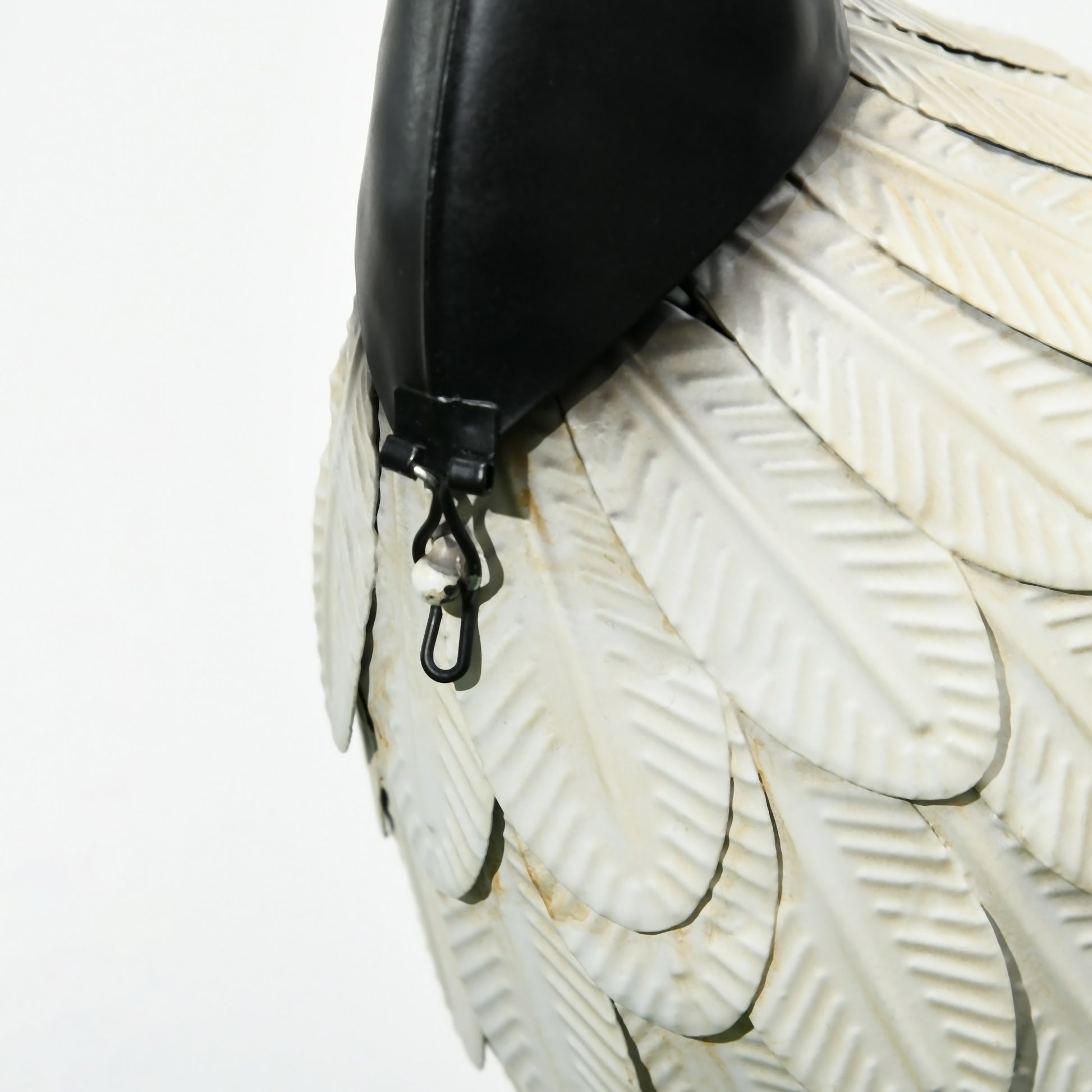 Outsunny Heron Garden Statues, 35.5" & 40.5" Standing Bird Sculptures, Metal Yard Art Decor For Lawn, Patio, Backyard, Landscape Decoration Set Of 2, White & Black Multicolor Steel