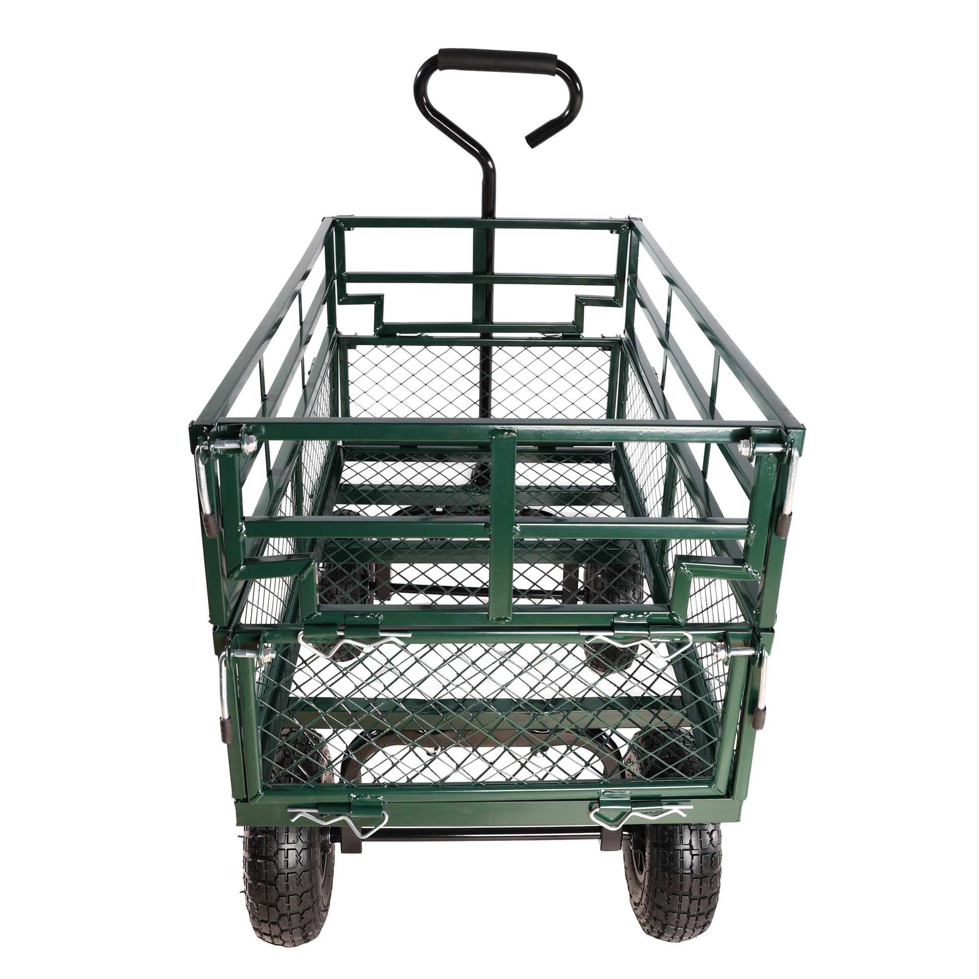 Wagon Cart Garden Cart Trucks Make It Easier To Transport Firewood Green Garden & Outdoor Metal