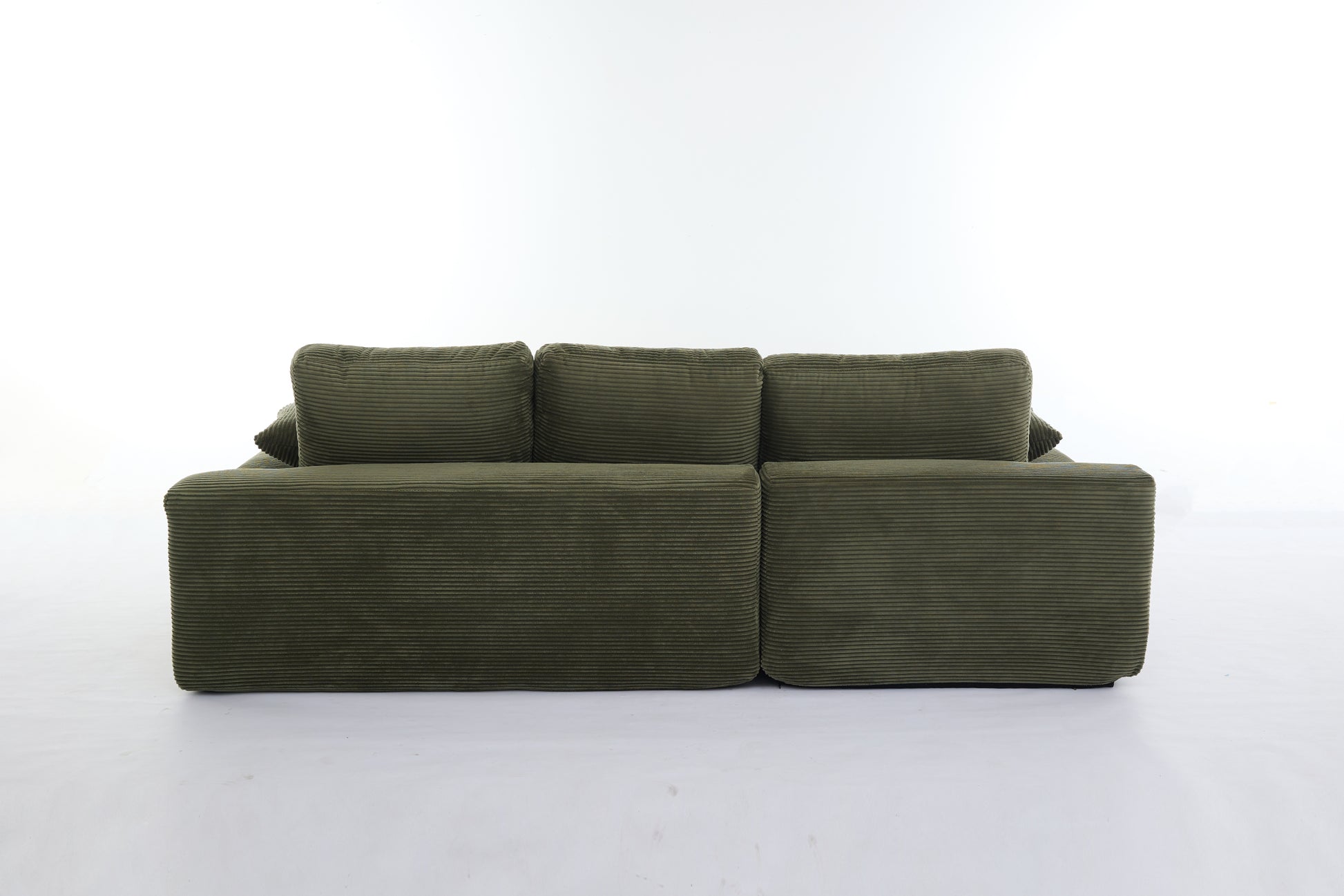 99*69" Modular Sectional Living Room Sofa Set, Modern Minimalist Style Couch, Upholstered Sleeper Sofa For Living Room, Bedroom, 2 Pc Free Combination, Installation Free Sofa, L Shape, Army Green Army Green Primary Living Space Soft Minimalist,Modern