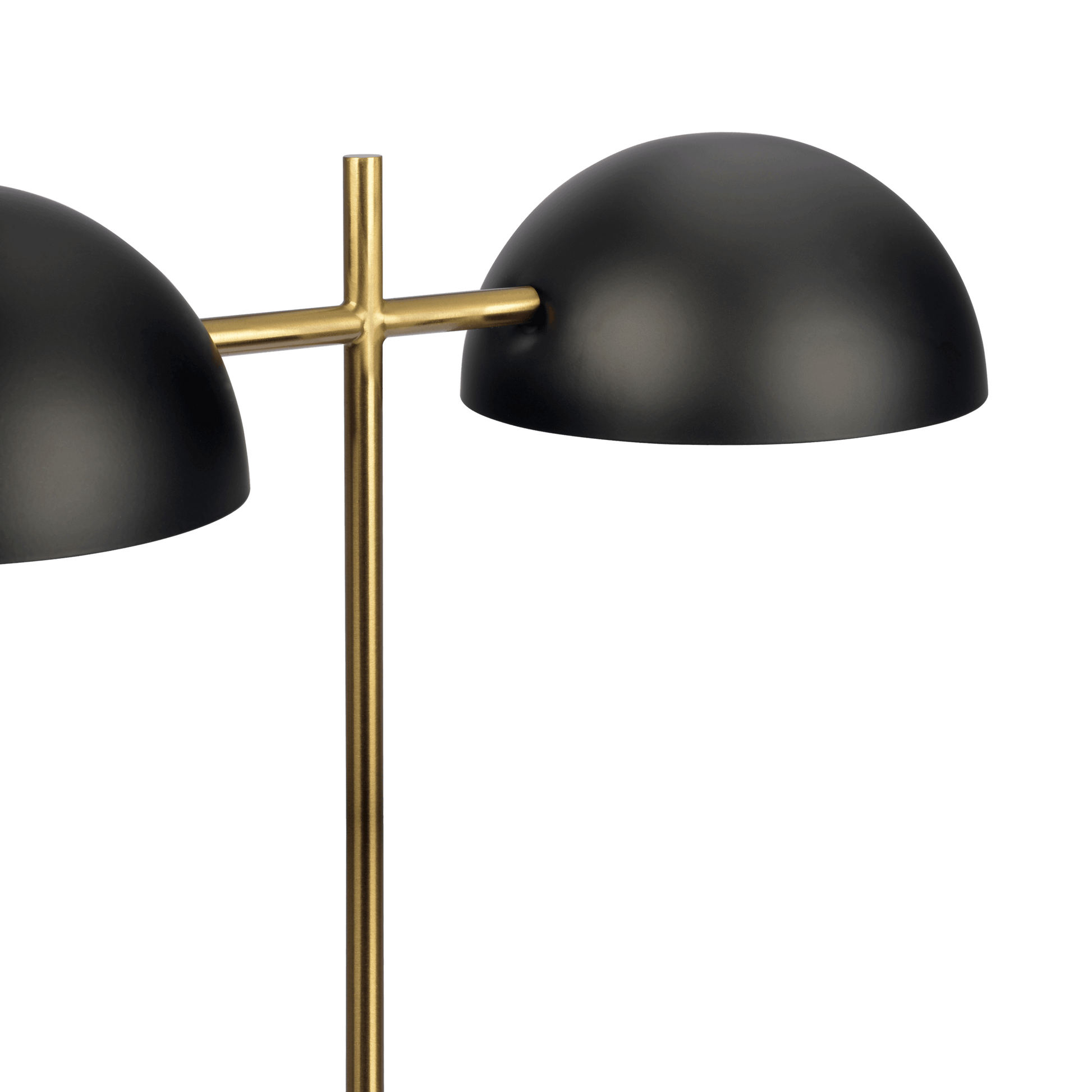Nova Hydro Black Table Lamp With On Off Switch Double Lamp With Faux Marble Base Black,Gold,Marble Table&Floor Lamps Faux Marble,Metal