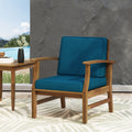 Perla Club Chair Blue Acacia Wood