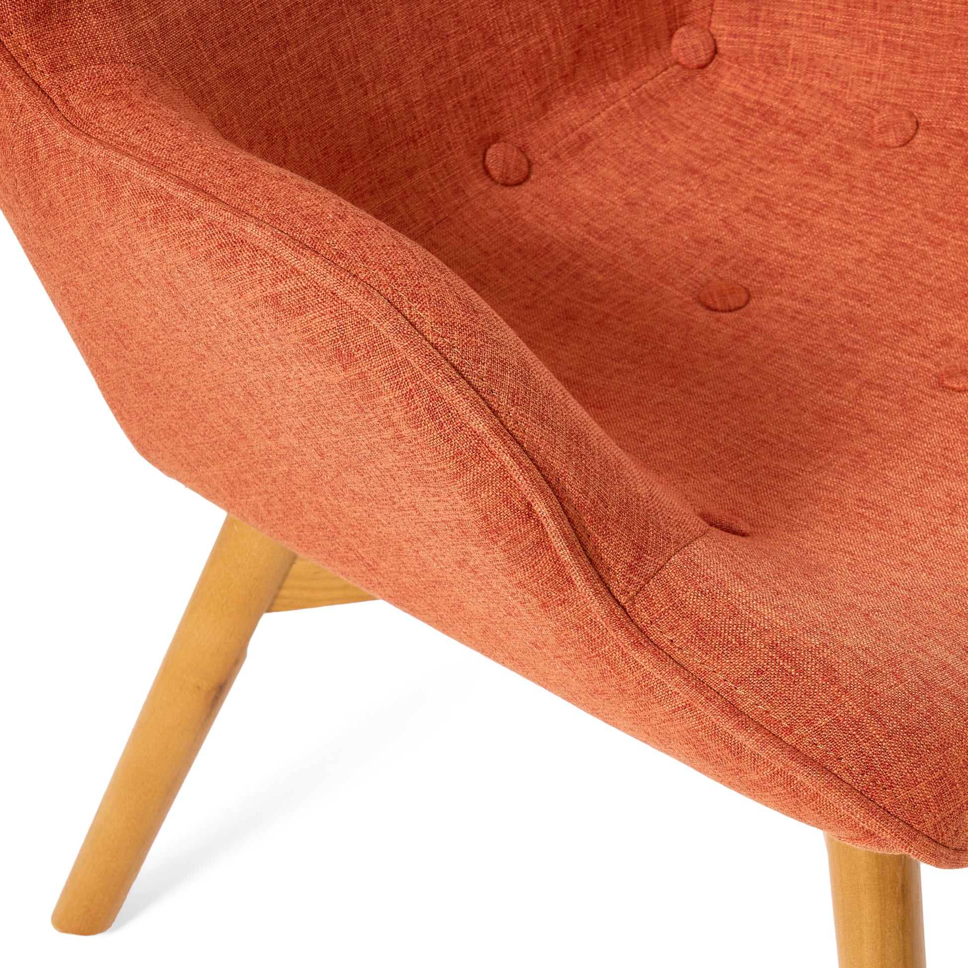 Contour Chair Orange Fabric