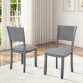 Dining Chairs Set For 4,Kitchen Chair With Padded Seat, Side Chair For Dining Room, Gray Gray Foam Rubber Wood