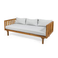 Claremont 3 Seater Daybed Teak Wood Waterproof Fabric