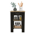 Cala Kitchen Island 23 With 3 Tier Shelf And