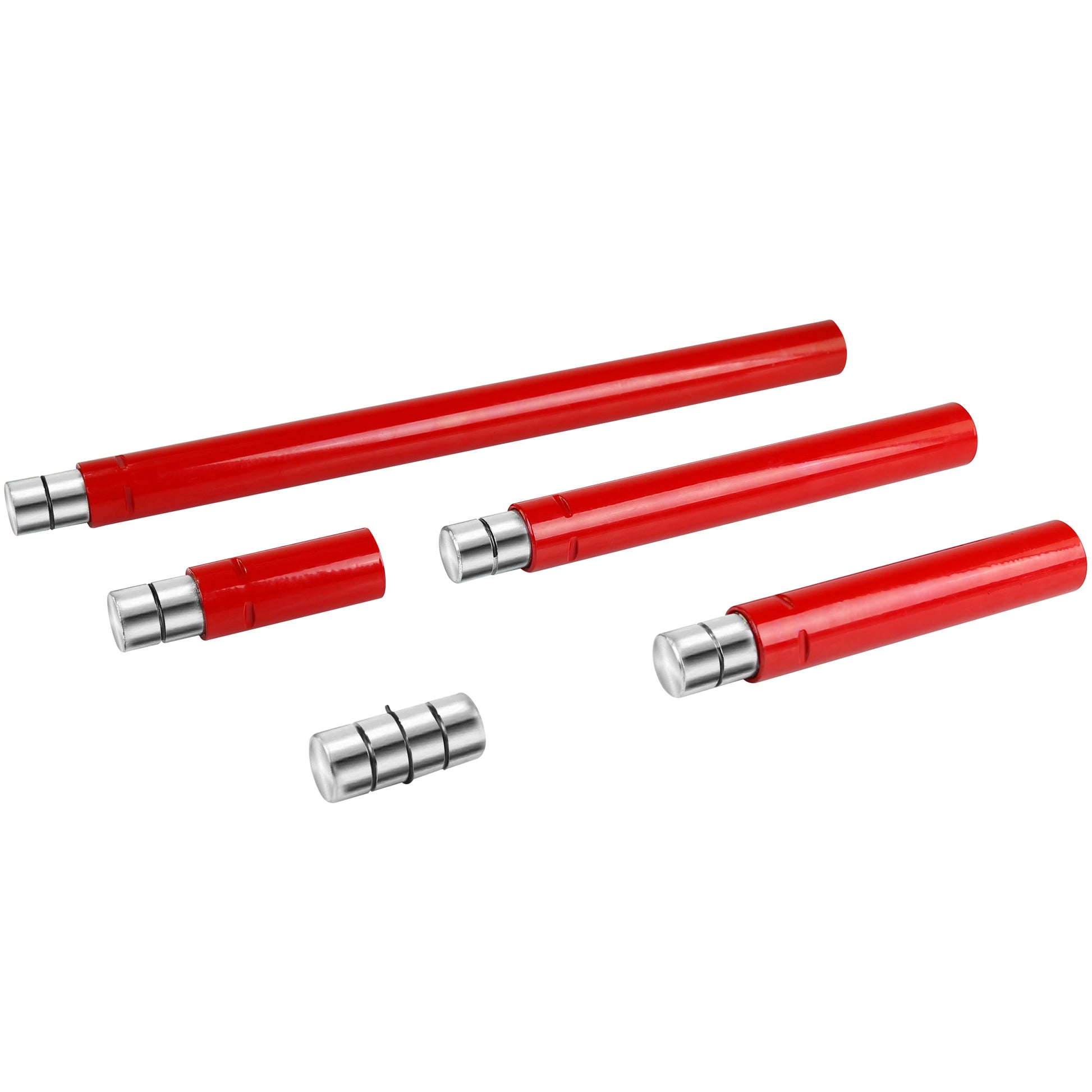 Power Hydraulic Ram Cylinder Jack: Single Acting Mini Jack, Porta Power Kit, Stroke For Building, Bridge, Construction, Precision Machinery, Small Spaces 10 Ton Capacity Red Steel