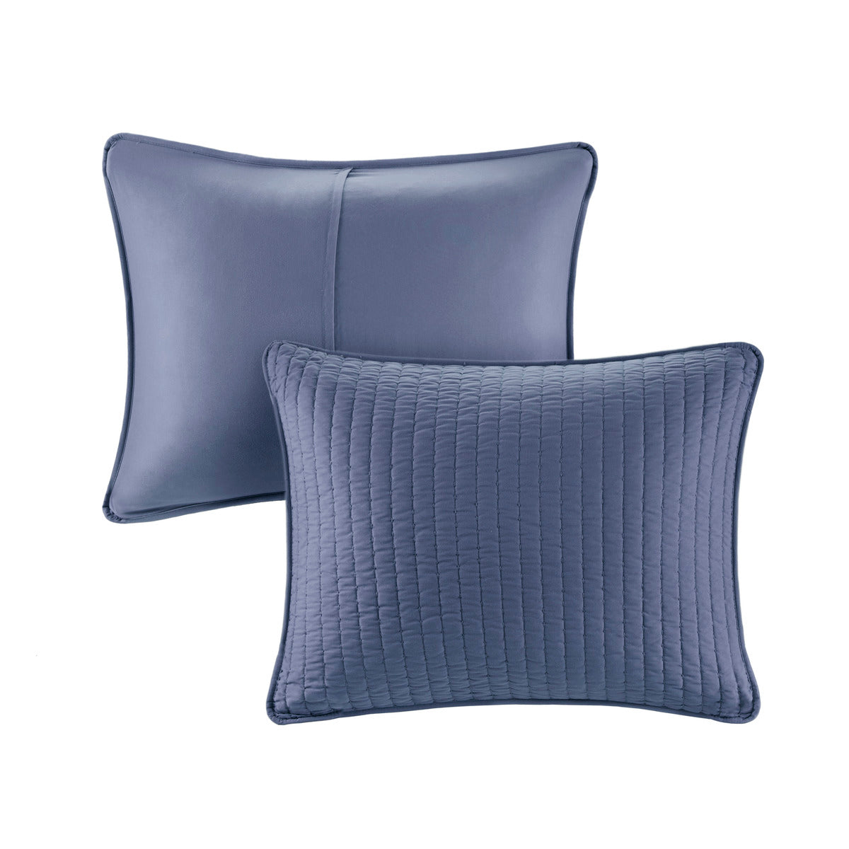 3 Piece Quilt Set Navy King Cal King King Navy Polyester