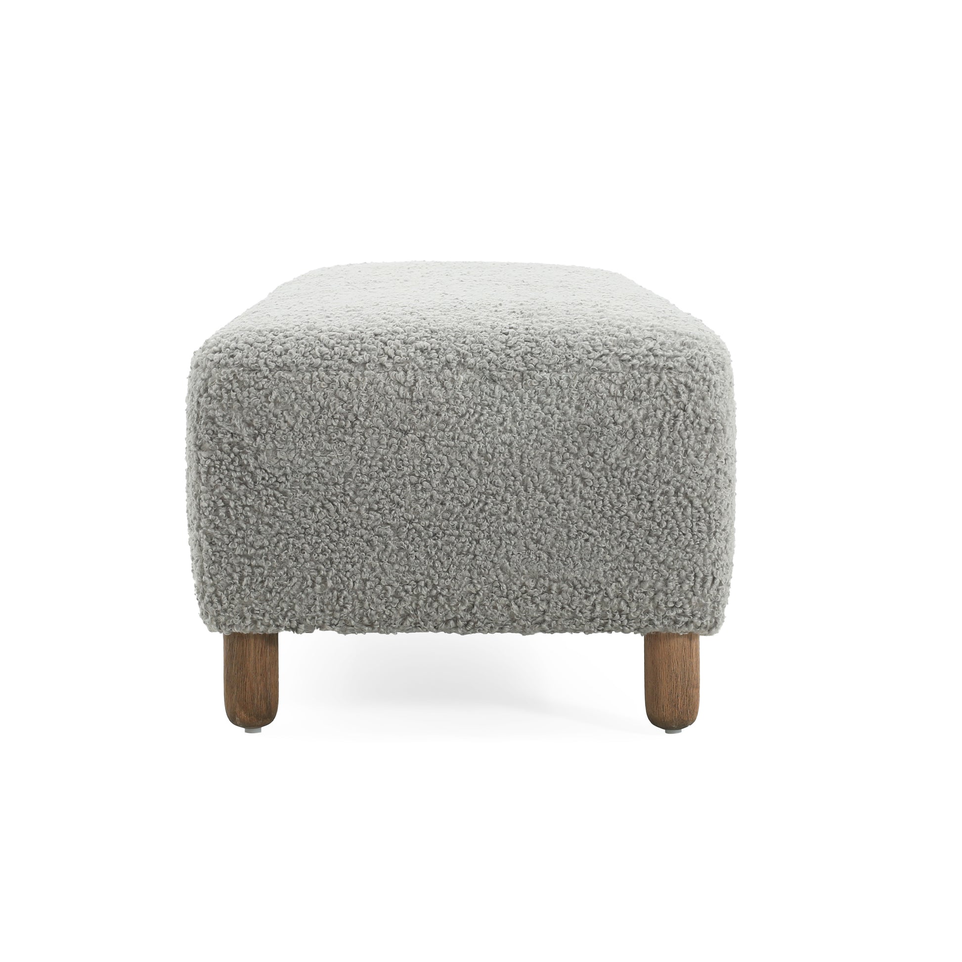 Comfortable Ottoman, Grey Grey Polyester Wood Polyester Or Polyester Blend Backless Solid Casual,Modern Pine Rectangle Armless Polyester Polyester