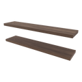 Greer Floating Shelf In Melamine X2,Cognac Cognac Minimalist,Modern Particle Board Melamine