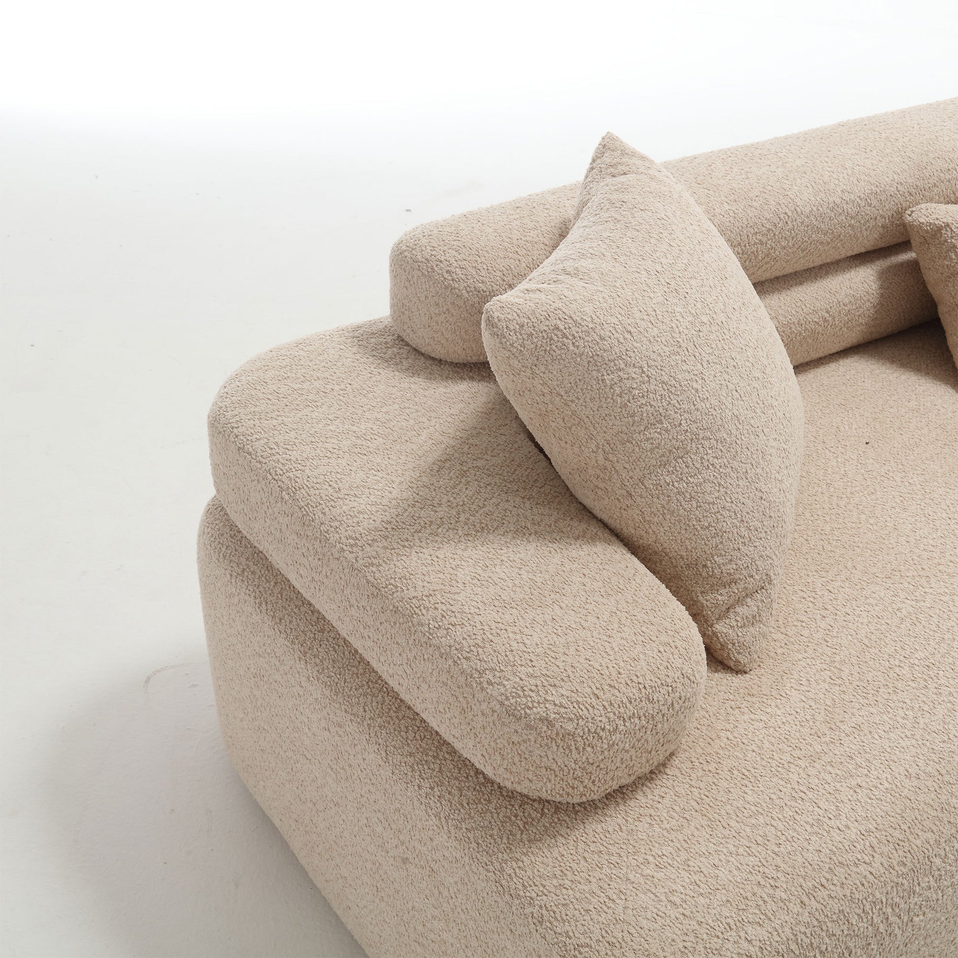 Unique Modeling Design,Upholstered Indoor Furniture,Foam Filled Sleeper Sofa Bed For Living Room,Bedroom,3 Colors Khaki Primary Living Space Modern Foam Polyester 4 Seat