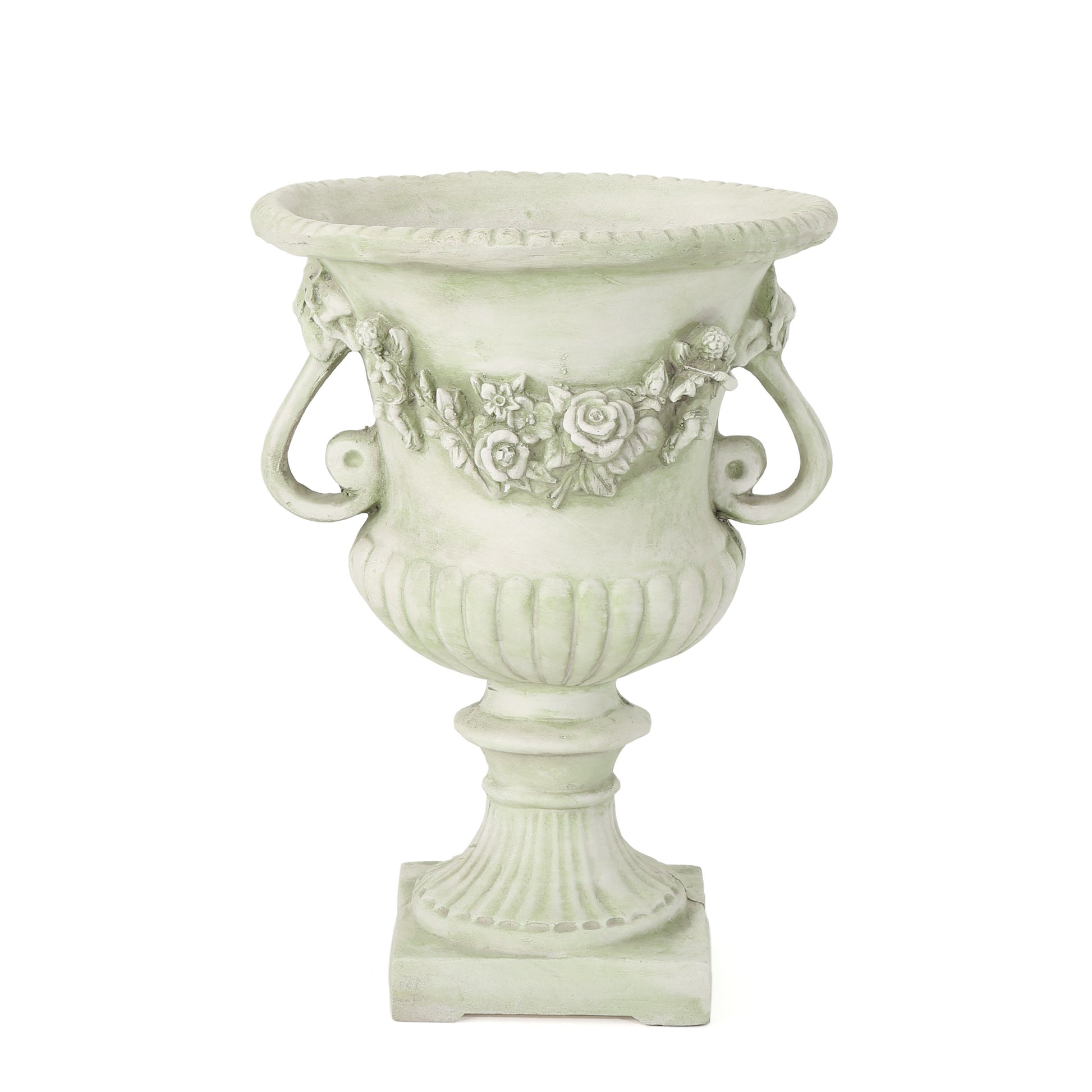 Mgo Garden Urn Planter White Magnesium Oxide