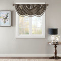 Faux Silk Waterfall Embellished Valance Pewter 38X46