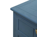 2 Drawer Side Table,American Style, End Table,Suitable For Bedroom, Living Room, Study Blue Mdf