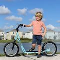 Aosom Youth Scooter Kick Scooter For Kids 5 With Adjustable Handlebar 16