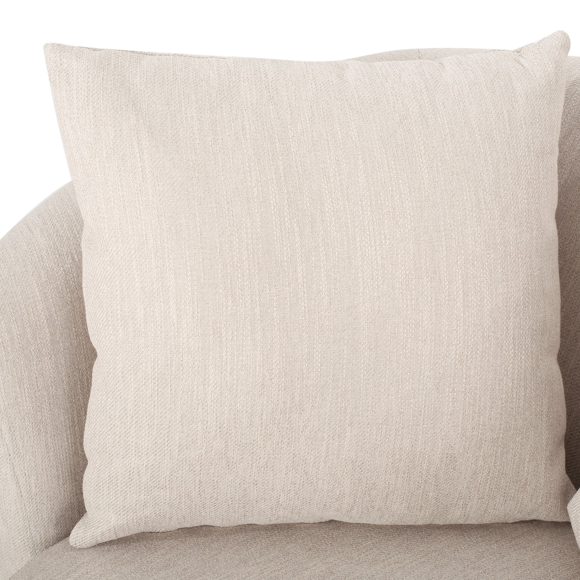 Swivel Club Chair Beige Brown Fabric