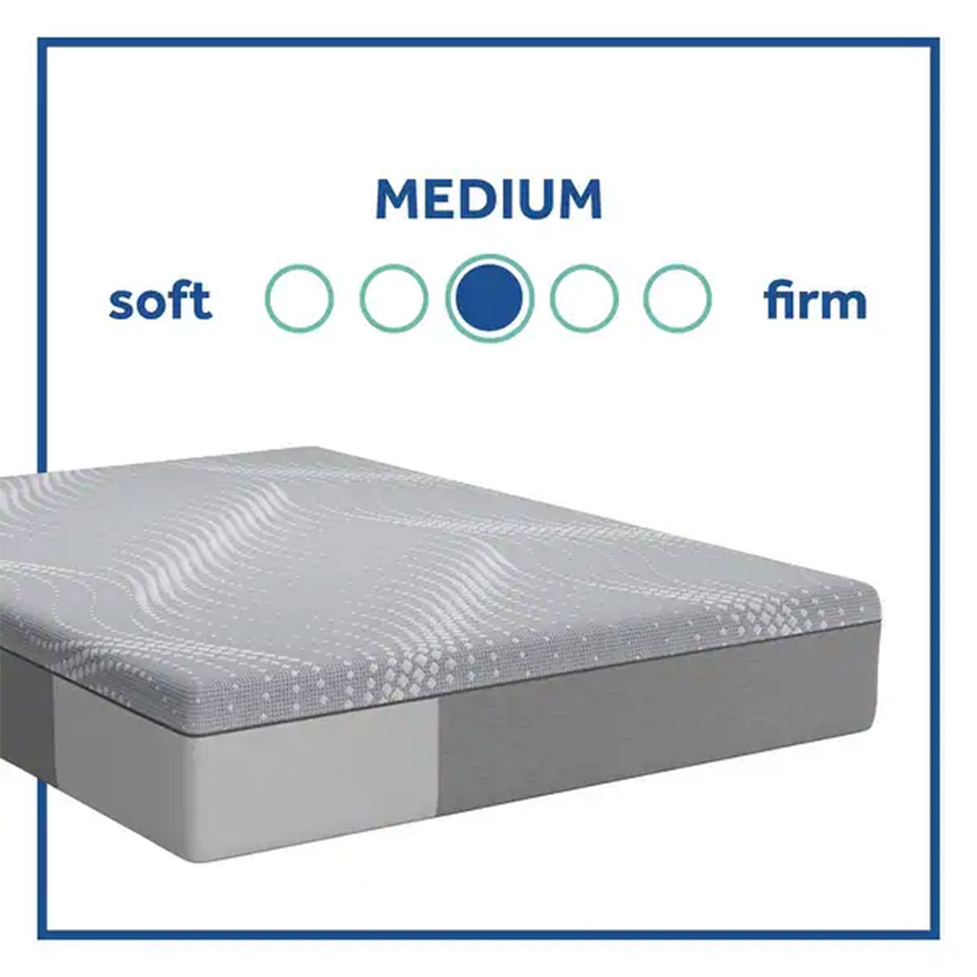 S Brand Posturepedic Memory Foam Paterson 12 Inch Medium Mattress King Grey Foam King