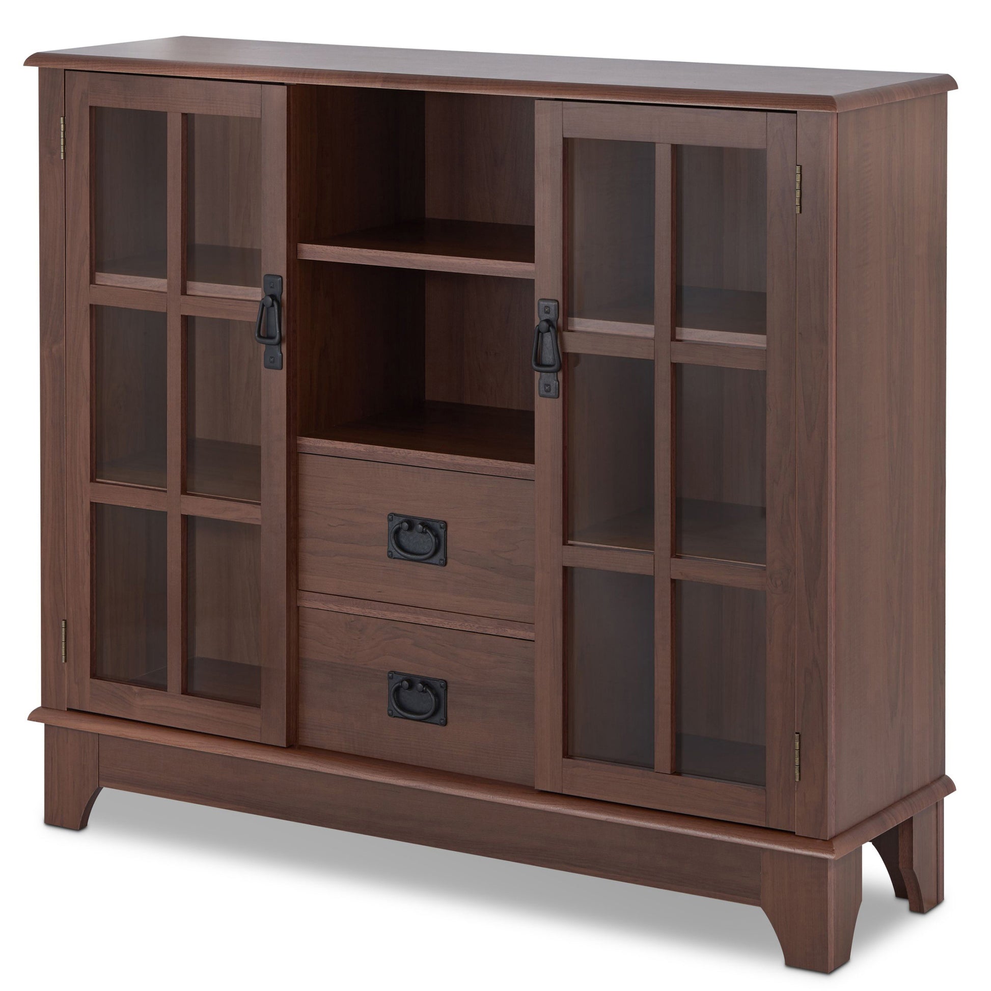 Walnut 2 Door Server With 2 Drawers - Walnut