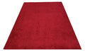 Shaggy Area Rugs, Carpets For Livingroom, 5X7 Area Rugs ,Shaggy Red Rectangle 5&7 Red Contemporary Abstract Polypropylene