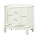 Ivory 2 Drawer Nightstand Ivory 2 Drawers Bedroom Rectangle Drawers Wood