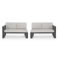 Dursley Sofa Seater Left Side & Right Side Grey Aluminium