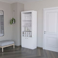 Cr Bar Cabinet, With Wine Storage And Thre