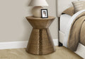 Accent Table, Drum, Side, End, Nightstand, Lamp, Living Room, Bedroom, Copper Metal, Contemporary, Modern Copper Metal