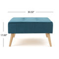 Ottoman Teal Velvet