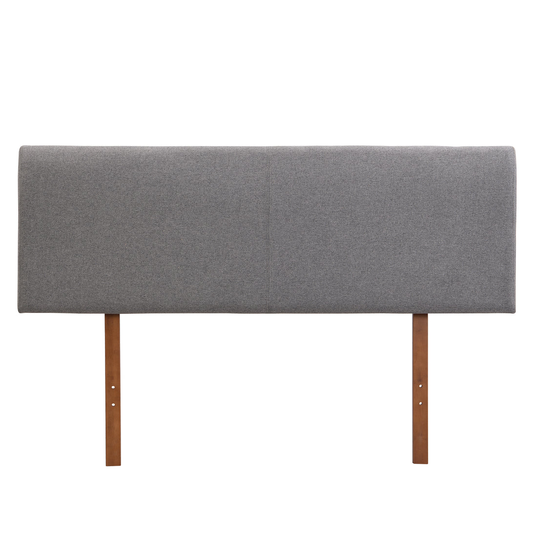 Grey Curved Adjustable Headboard King Grey Linen