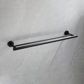 5 Piece Bathroom Towel Rack Set Wall Mount Matte Black Stainless Steel