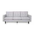 3 Seater Sofa Beige Fabric 3 Seat