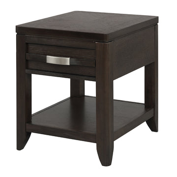 24X20X25" End Table Brown Mdf