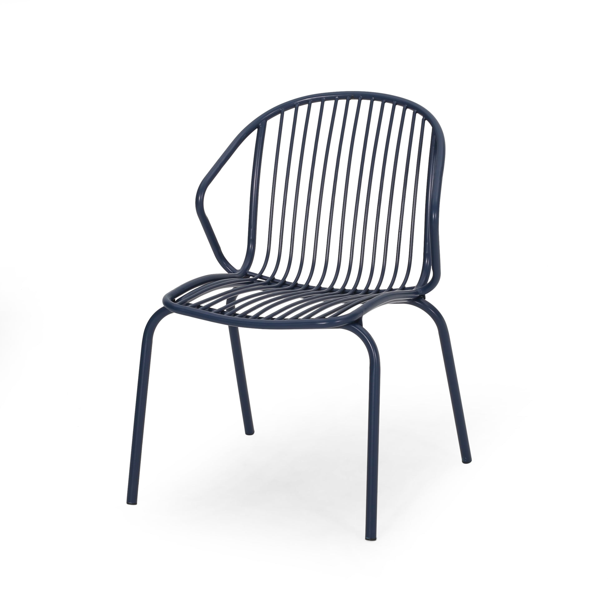 Boston Chair Navy Blue Iron