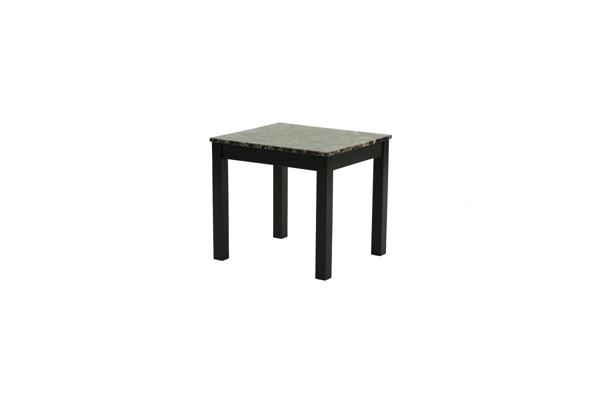 Contemporary Black Faux Marble Top 1X Coffee Table And 2X End Tables 3Pc Coffee Table Set Living Room Furniture Black Primary Living Space Classic,Contemporary,Modern,Transitional Rubberwood