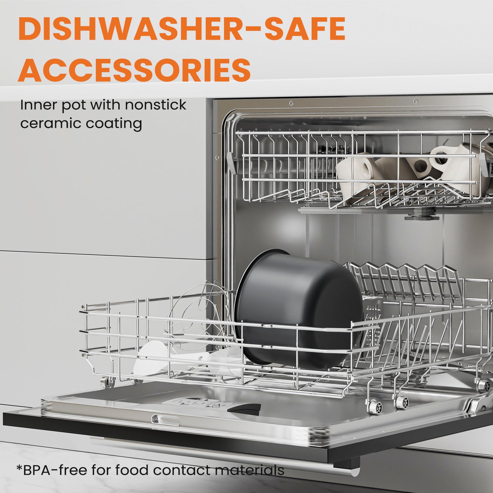 9 In 1 Electric Pressure Cooker 6 Quart, Steamer, Yogurt Maker, Warmer & Sterilizer, Saute, Slow Cooker, Rice Cooker, Egg Cooker, Multi Functional Smart Pot, Stainless Steel Black Stainless Steel