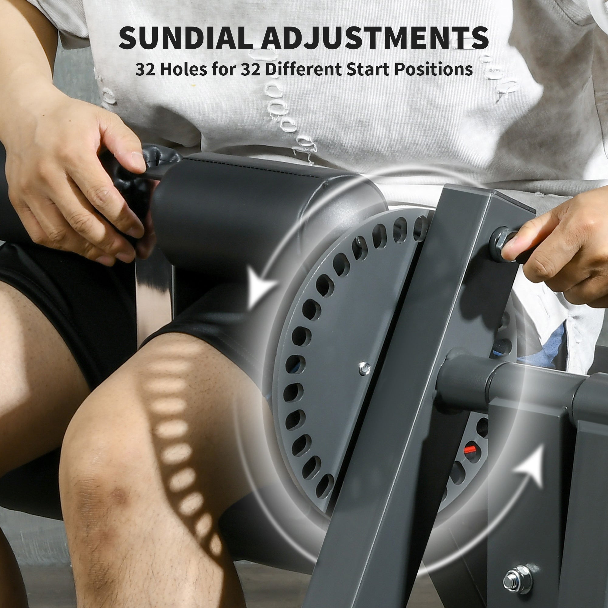 Soozier Seated Calf Raise Machine, Adjustable Leg Extension And Curl M
