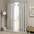 Diamond Sheer Window Curtain Panel Only 1 Pc Panel Grey Polyester