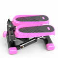 Home Office Exercise 330Lbs Capacity Mini Stepper With Resistance Bands And Lcd Monitor Pink Black Steel