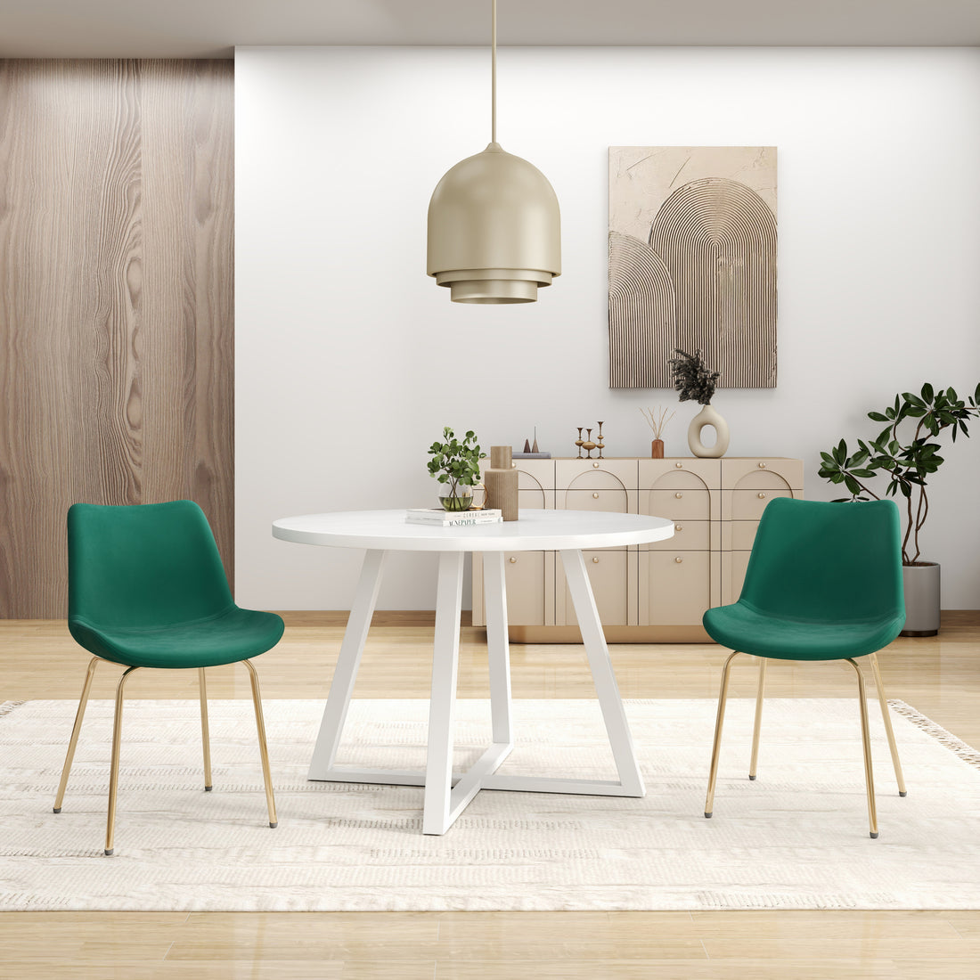 Avant 3 Piece Round Dining Set, Trestle Dining Table With 2 Side Chairs White Wood Dining Room Solid Wood Rubberwood Round Dining Table With Chair Wood Wood White Green Slat Back Seats 2 Contemporary,Modern Round Trestle Solid Wood Mdf Wood Metal