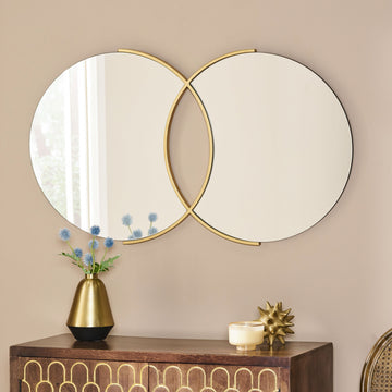 Wall Mirror Gold Iron