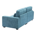 Cozy Duo Blue Loveseat Sofa Blue Solid Wood Mdf 2 Seat