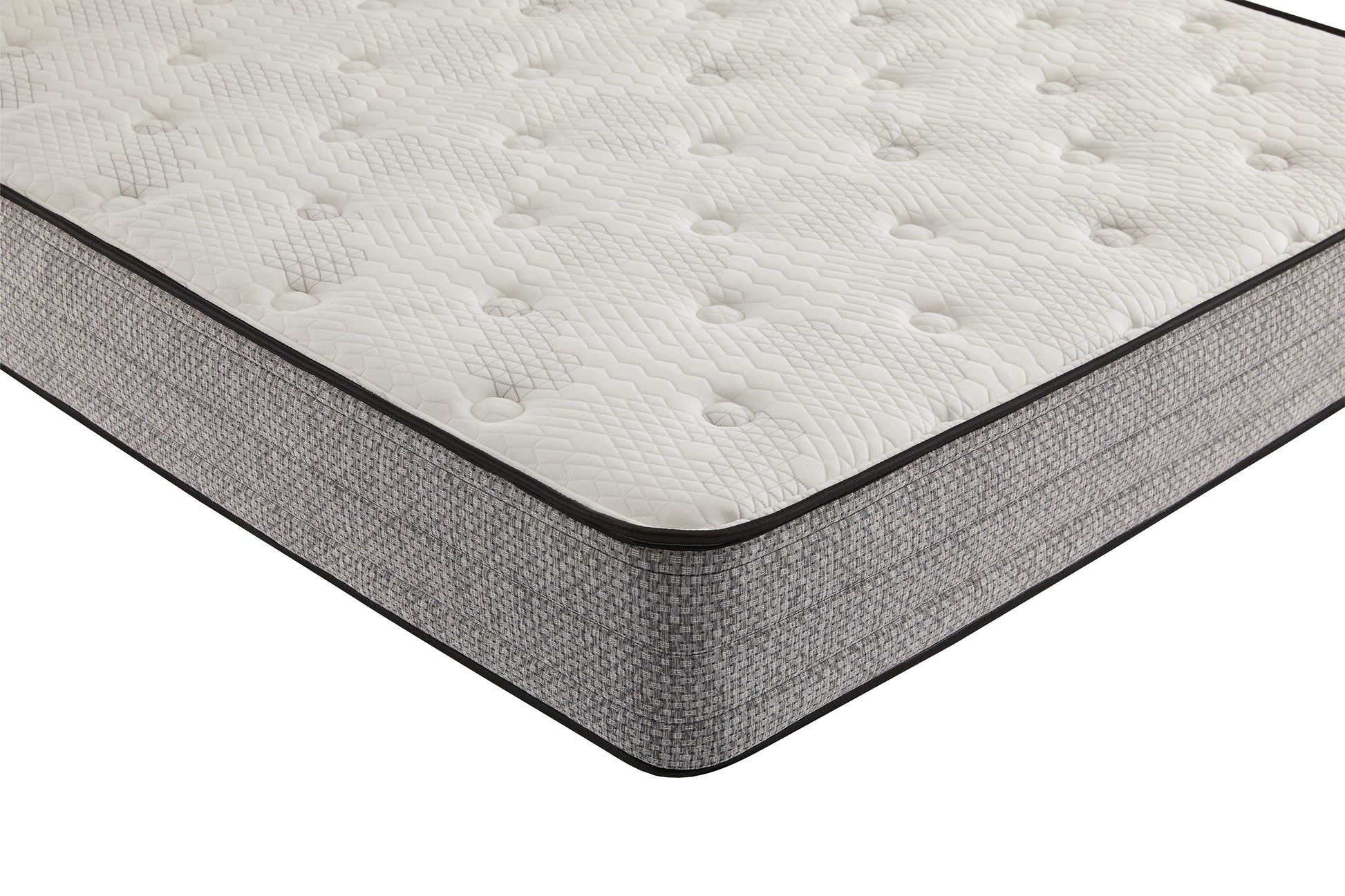 10" Twin Xl Mattress With Gel Memory Foam 884 Pocketed Coil White Gray Memory Foam And Polyurethane Foam Fabric Twin Xl