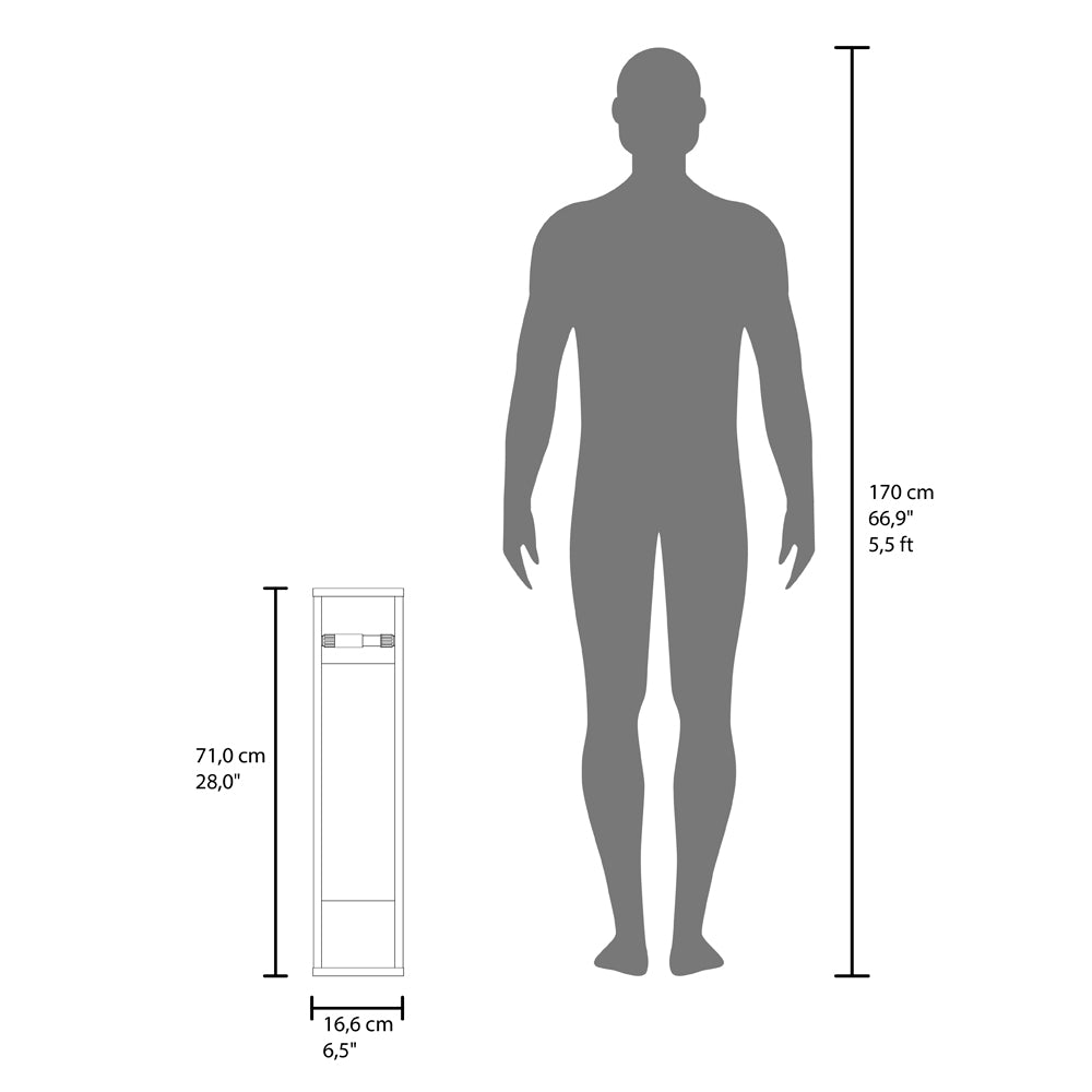 Toliet Paper Holder Magna, Bathroom, Black Black Particle Board Engineered Wood