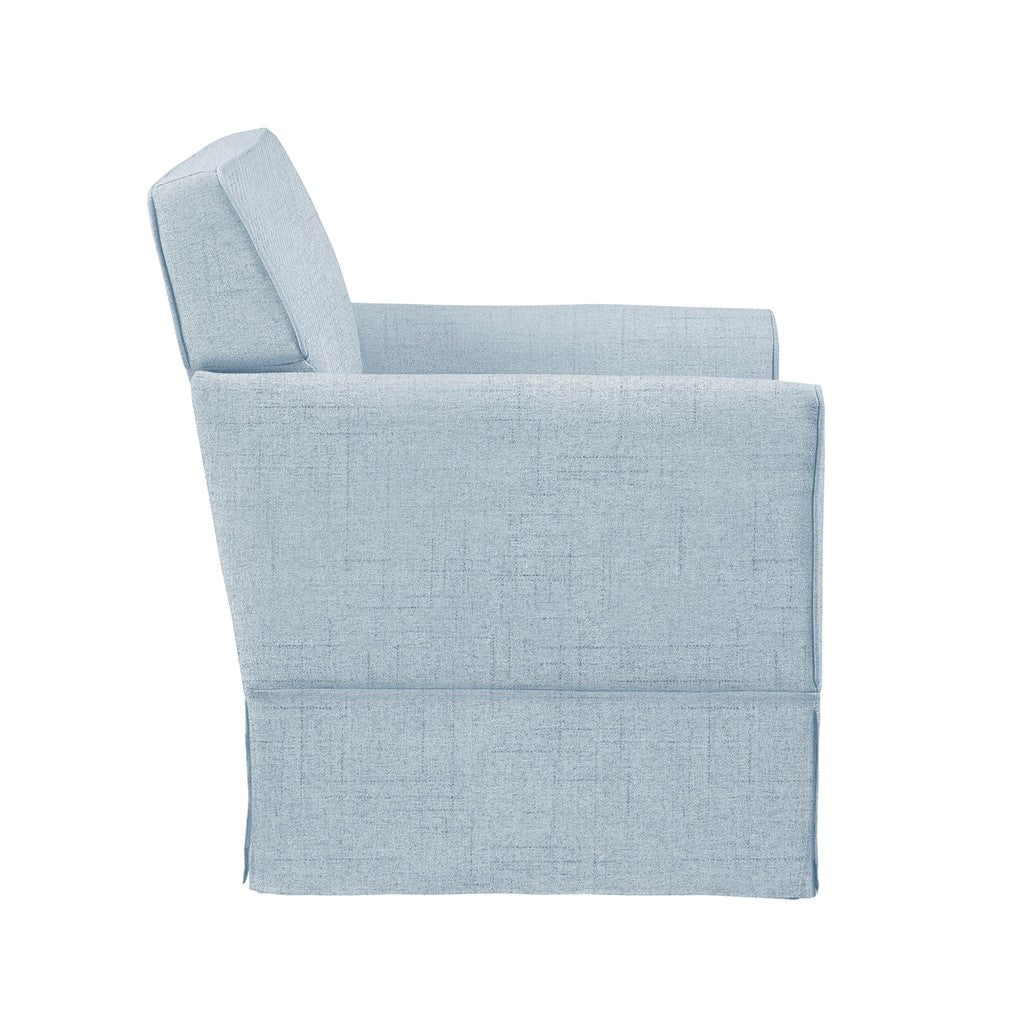 Slipcover Accent Armchair Light Blue Upholstered