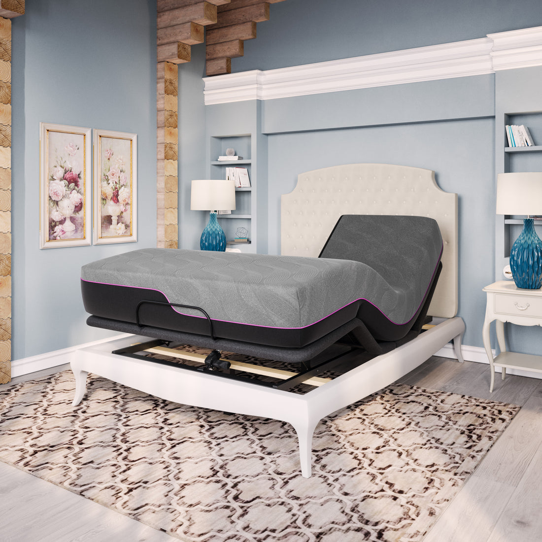 11 Inch Reflex Head Cooling Gelcare Memory Foam Adult Mattress, Queen Size Grey Bedroom Foam Queen