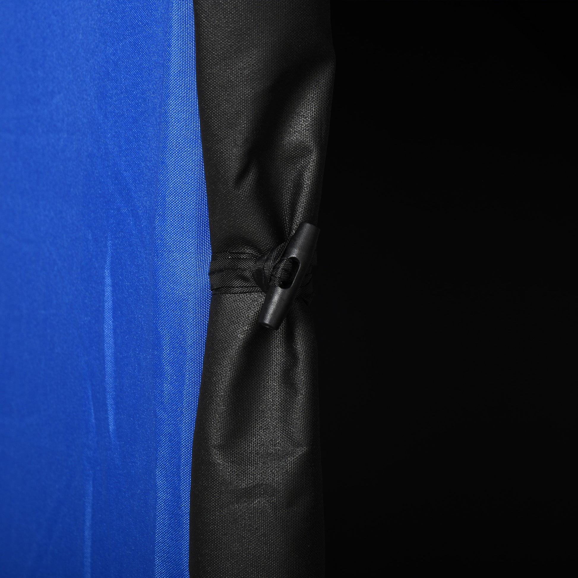 Outsunny 2 4 People Ice Fishing Shelter, Pop Up Portable Ice Fishing Tent With Carry Bag, Two Doors, Windows And Vents, Ice Shanty For Winter Fishing, Blue Blue Fabric