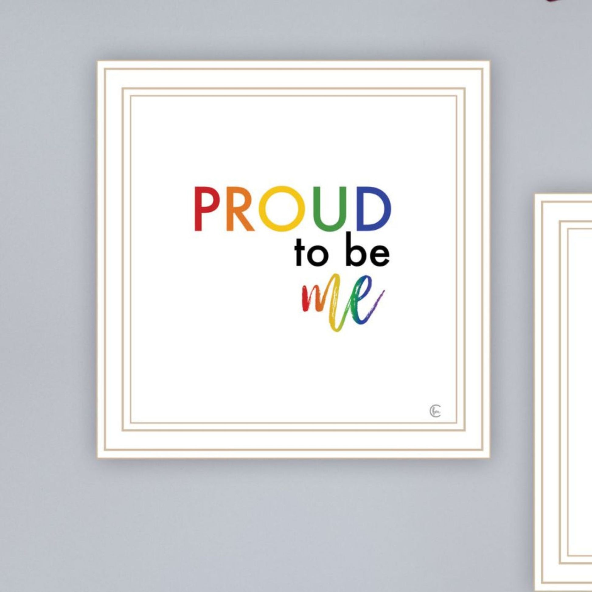 "Pride & Proud Of Yourself And Others " Framed Wall Art For Living Room, Wall Art Print For Home Decor, Bedroom Wall Art By Fearfully Made Creations Multicolor Wood Paper