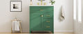 30 Inch Green Bathroom Vanity With Ceramic Sink And Large Storage Ideal Choice For Small Bathrooms Green Solid Wood Mdf