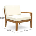 Grenada L Shape Beige Acacia Wood