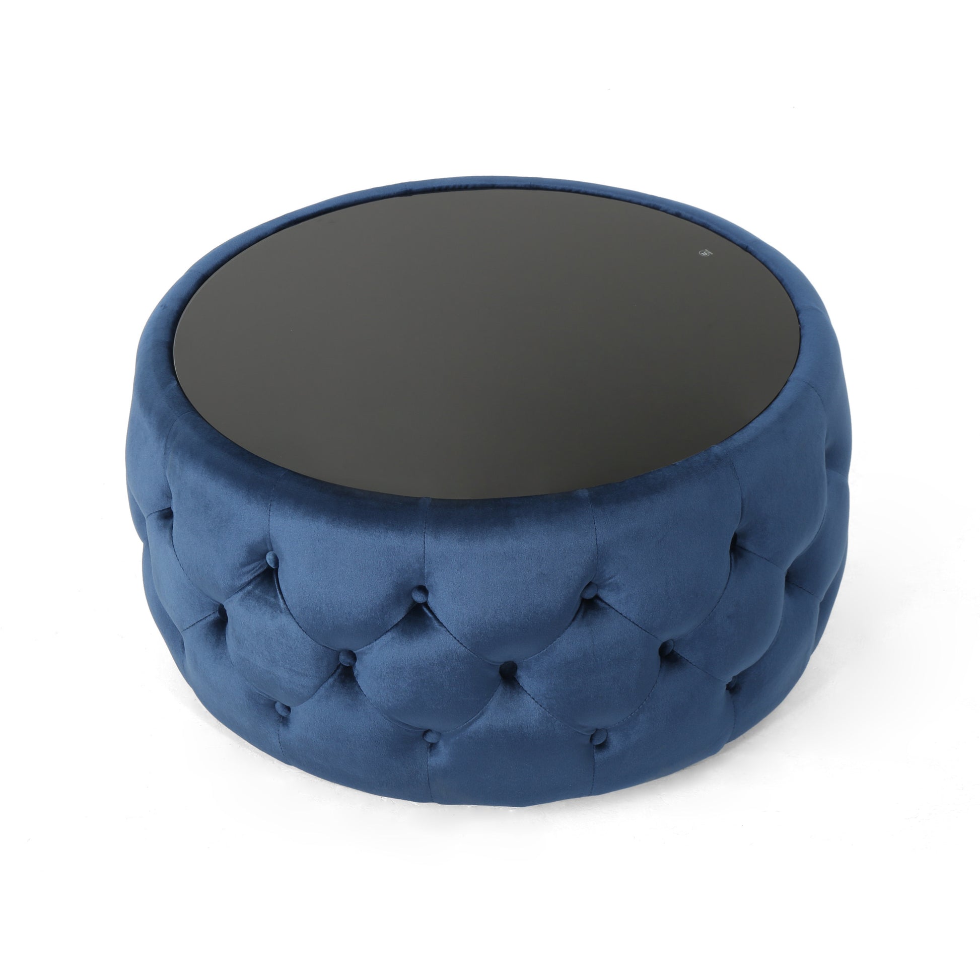 Ottoman Dark Blue Velvet