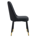 1 Table And 8 Chairs Set.A Rectangular Dining Table With A Imitation Marble Black Table Top And Black Metal Legs.Paired With 8 Chairs With Pu Leather Seat Cushion And Black Metal Legs.F 1538,C 007 Black Glass Metal